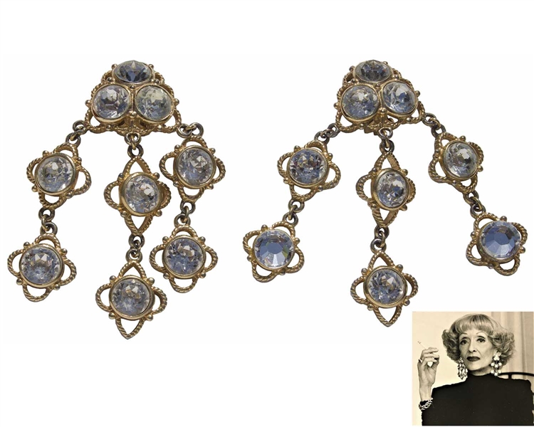 Bette Davis Personally Owned Earrings